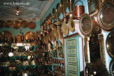 Marokko Typische Metallwahren in Marrakesch