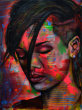 Rihanna - Acryl -  50/70 cm - verkauft