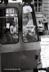 Straßenbahnfahrerin in Lwiw