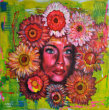 "Girlflower" - 100/100 cm Acryl - 930 EUR
